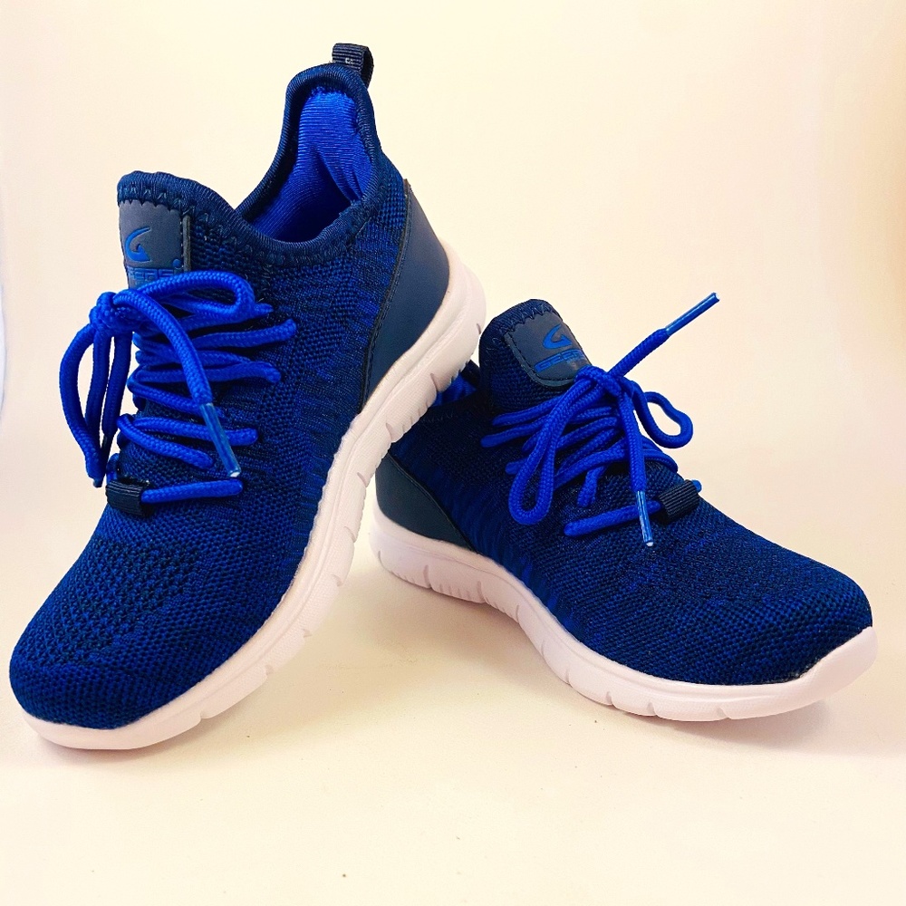 Geers by Dream Seek Shoes Boys Size 13 Blue Lace Up Low Top Athletic Sneakers